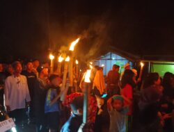 Pemuda-Pemudi Sei Fatimah Gelar Pawai Obor Malam Takbiran