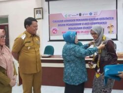 Ketua TP PKK Hj. Sri Kustarwati, menghadiri acara Penilaian Kinerja Pemerintah Kabupaten/Kota