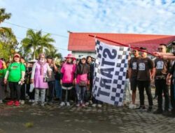 Rangkaian Launching Bawaslu Malinau, Sekda Malinau Hadiri Jalan Sehat dan Senam Bersama