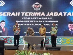 Asisten Ekonomi dan Pembangunan Setda Nunukan, Hadiri Sertijab Kepala Perwakilan BPK RI Perwakilan Provinsi Kalimantan Utara