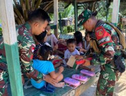 “Satgas Yonarmed 11 Kostrad Mengabdi Dengan Cinta, TNI dan Harapan Anak – Anak di Perbatasan”