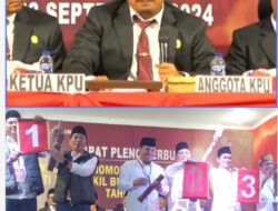 Pengundian Nomor Urut Paslon Bupati – Wakil Bupati, Berlangsung Damai