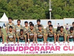 Peringati HUT Kabupaten Nunukan ke 25 dan Haornas ke 41, Disbudporapar Kabupaten Nunukan Gelar Turnemen Sepakbola U – 15