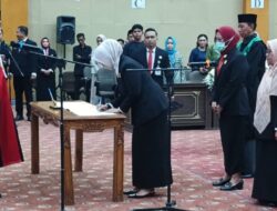 Pengambilan Sumpah Janji Pimpinan DPRD Nunukan Periode 2024- 2029