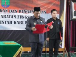 Wabup H. Hanafiah, Lantik 37 Pejabat Fungsional Guru