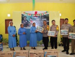 Polres Nunukan Berbagi Kasih di Panti Asuhan Gabriel Manek Dalam Rangka Suasana Natal