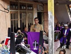 Bupati Nunukan Hadir Pada Ibadah Pelepasan Almarhum Bapak, Yusuf Tandi