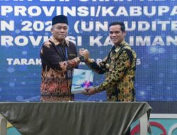 Bupati H. Irwan Sabri Menghadiri Sekaligus Penyerahan Laporan Keuangan Pemerintah Daerah (LKPD) Unaudited Pemerintah Kabupaten Nunukan Tahun 2024