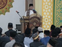 Salat Led di Masjid At Tawwaab, Gubernur Zainal Sampaikan Idulfitri Momen Mempererat Tali Silaturahmi