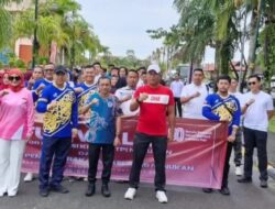 Wabup Hermanus, Lepas Fun Walk HUT Ke- 80 RI Bersama Imigrasi dan Lapas Nunukan
