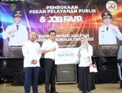 Bupati H. Irwan Sabri, Resmi Buka Perayaan Peringatan HUT Kabupaten Nunukan ke- 26 Tahun Dengan Job Fair dan Pekan Pelayanan Publik