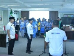 Bupati H.Irwan Sabri, SE Lantik Direktur Perumda Air Minum Tirtataka Masa jabatan 2025 – 2030