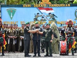 Pangdam VI/Mulawarman Kukuhkan Sertijab Danyon 614/Raja Pandita, Komitmen Sinergitas TNI- Pemda Semakin Solid dan Profesional