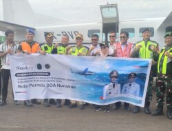 Bupati H.Irwan Sabri, SE Launching Penerbangan SOA Penumpang