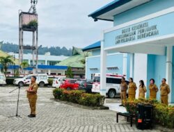 Sekda Malinau Pimpin Apel Pagi Lingkungan Dinas Kesehatan Kabupaten Malinau