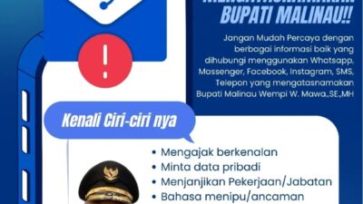 Bupati Malinau Menghimbau Masyarakat Pengguna media Sosial, Agar Waspada Terhadap Akun Palsu Yang Mengatasnamakan Dirinya