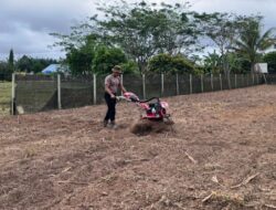 Polsek Nunukan, Optimalkan Lahan Produktif untuk Program Ketahanan Pangan