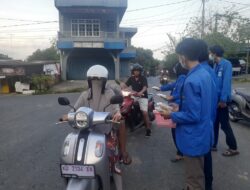 Aksi Turun Ke Jalan Pembagian Takjil PMII Nunukan, Disambut Baik Masyarakat Nunukan di Bulan Suci Ramadhan