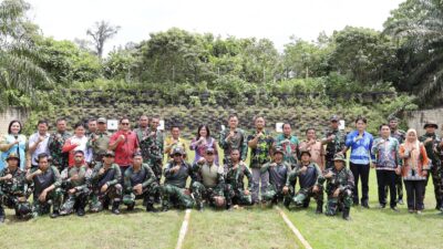Cafe Morning Pererat Sinergi Danyonif 614/RJP Bersama Forkopimcam, Dan Kepala Desa di Malinau Utara