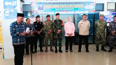 Lepas 20 PMI Program SMK GO Malaysia, Bupati Nunukan Pesan Jaga Nama Baik Daerah dan Hindari Jalur Ilegal
