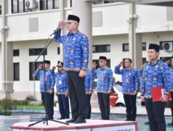 Bupati Wempi Pimpinan Apel Korpri : Tekankan Disiplin dan Optimalisasi Pelayanan ASN